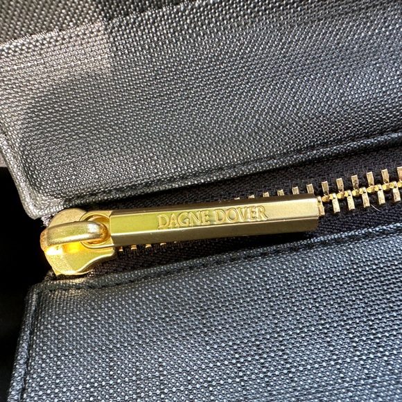 Dagne Dover Signature Legend Coated Canvas Large Laptop Tote Bag w/ storage bag - Picture 5 of 9